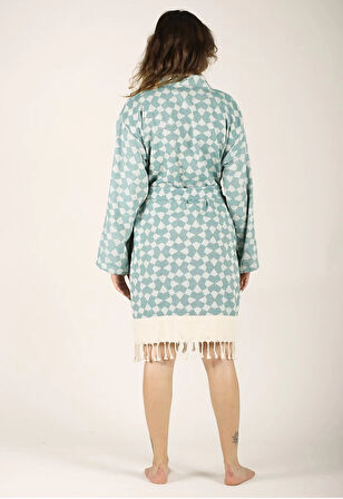 Aphrodithe %100 Pamuk Tasarım Bornoz