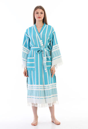 Astrea %100 Pamuk Özel Tasarım Peştemal Bornoz Özel