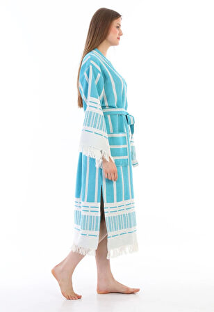 Astrea %100 Pamuk Özel Tasarım Peştemal Bornoz Özel