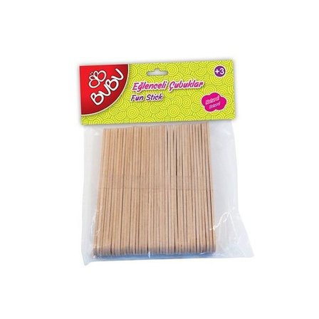 Bu-Bu Eğlenceli Çubuklar Naturel 11,5X1 Cm (40 Lı Paket) Bubu-Hs0015