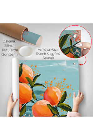 Limon Dalı Duvar Örtüsü-7570