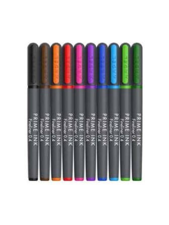 Adel Prime Fineliner Ink İnce Uçlu Kalem 10 Renk Klasik 2201000102000