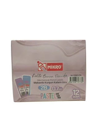 Mikro Min Versatil Kalem Ucu 0.7 Mm 60Mm Pastel (12 Tüp) M-1260Cr
