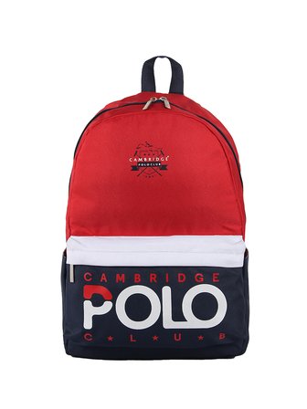 Polo Club Preppy Tek Okul Sırt Çantası Kırmızı Cpc3018