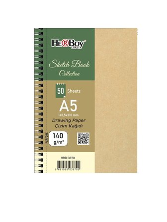Herboy Eskiz Defteri A5 140 Gr 50 Yaprak Sketchbook Collection HRB-3870