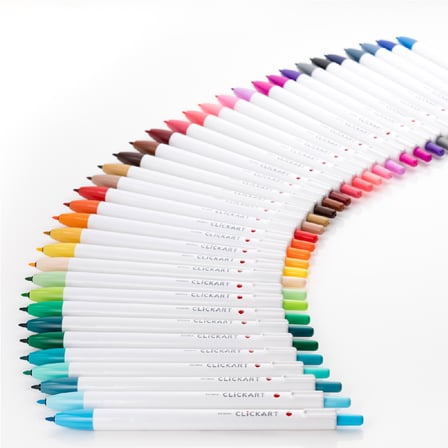 Zebra ClickArt Market Pen 0.6mm 12 Renk Tükenmez Kalem Seti