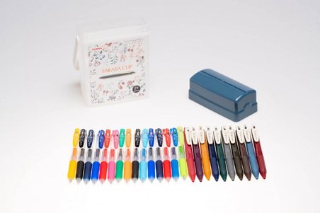 Zebra Sarasa 0.5mm Z BOX 25 Li Jel Tükenemz Kalem Seti Plastik Çantalı Set JJ15-25C-ZBOX