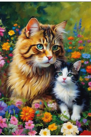 Ks Games Puzzle 300 Parça Cats Family 19257