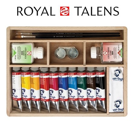 Talens Akrilik Boya Seti Ahşap Kutu 10 x 40ml