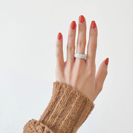 Çelik Tamtur Yüzük Kadın YZK-231