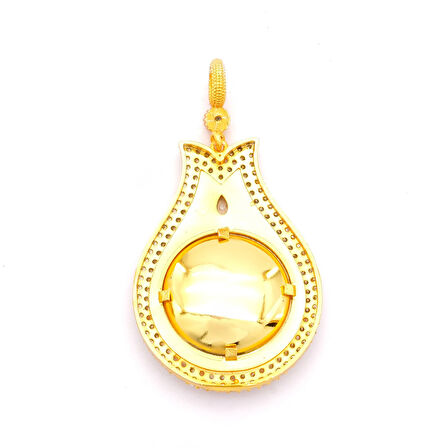 Altın Kaplama Tuğralı Kolye Ucu TGR-717