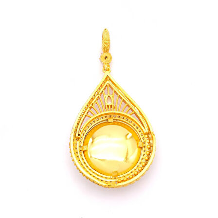 Altın Kaplama Tuğralı Kolye Ucu TGR-722