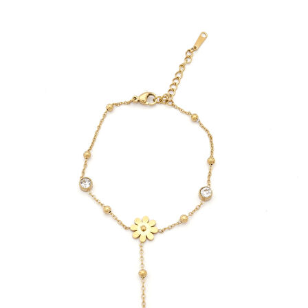 Şahmeran Altın Kaplama Kadın Çiçek Model-SHM-102