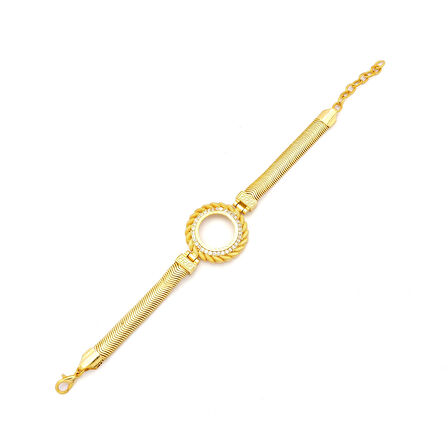 Altın Kaplama Çeyrek Çerçeve Bileklik BLK-1140  