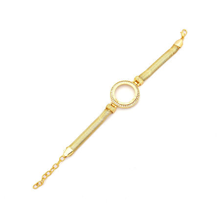 Altın Kaplama Yarım Çerçeve Bileklik BLK-1138