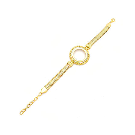 Altın Kaplama Yarım Çerçeve Bileklik BLK-1139