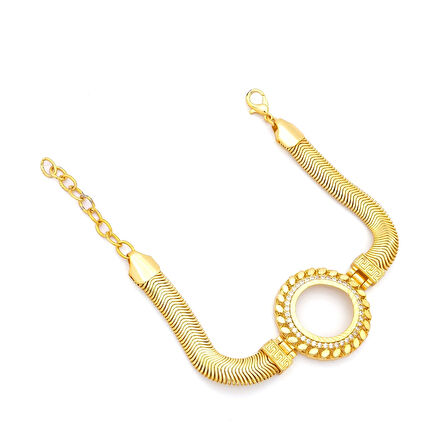 Altın Kaplama Çeyrek Çerçeve Bileklik BLK-1130