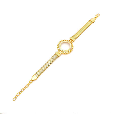 Altın Kaplama Çeyrek Çerçeve Bileklik BLK-1130