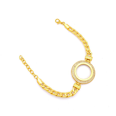 Altın Kaplama Yarım Çerçeve Bileklik BLK-1137