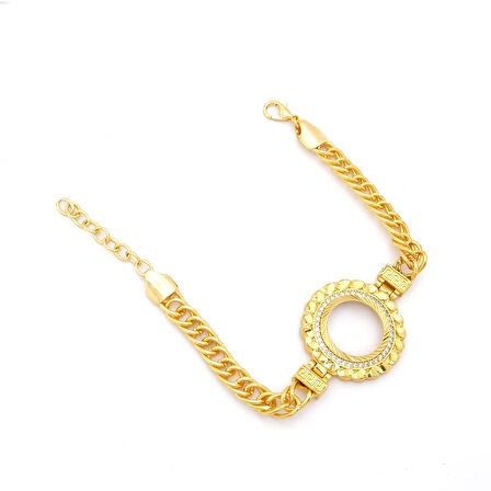 Altın Kaplama Çeyrek Çerçeve Bileklik BLK-1131