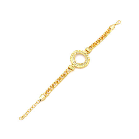 Altın Kaplama Çeyrek Çerçeve Bileklik BLK-1131