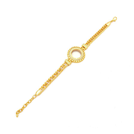 Altın Kaplama Çeyrek Çerçeve Bileklik BLK-1127