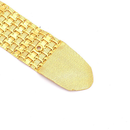 Altın Kaplama Kemer Çiçek Desen Tokalı Model-KMR-111