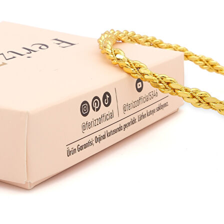 Altın Kaplama İmitasyon Hint Model Burma Bilezik BLZ-3127