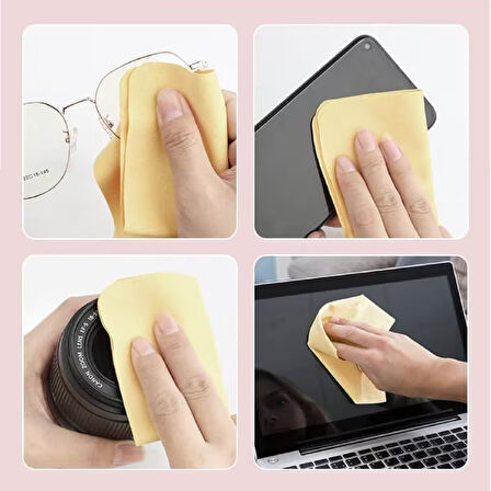 Mikrofiber ekonomik Gözlük bezi,telefon,tablet,kamera temizliği için15x18cm, 10 ADET