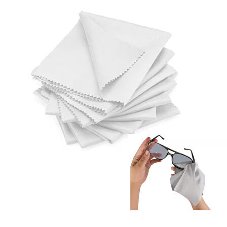 Mikrofiber ekonomik Gözlük bezi,telefon,tablet,kamera temizliği için15x18cm, 10 ADET