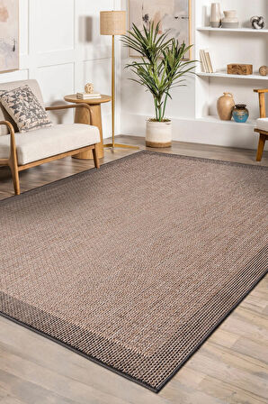 Sisaletta Jüt Görünümlü Sisal Dokuma Modern Kilim | Tozumaz, Robot Süpürge Uyumlu