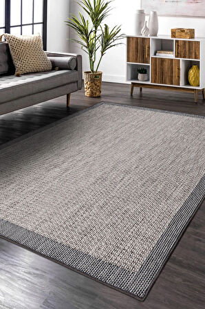 Sisaletta Jüt Görünümlü Sisal Dokuma Modern Kilim | Tozumaz, Robot Süpürge Uyumlu