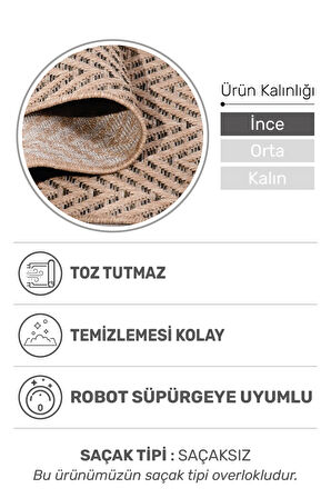 Sierra Halı | Jüt Hasır Görünümlü Modern Kilim ve Yolluk, İnce Bukle Dokuma