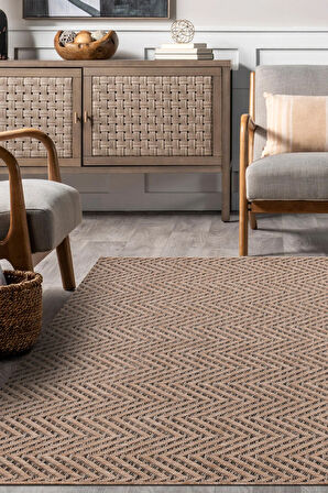 Sierra Halı | Jüt Hasır Görünümlü Modern Kilim ve Yolluk, İnce Bukle Dokuma