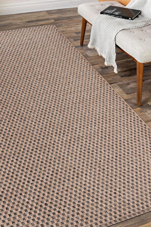 Sierra Halı | Jüt Hasır Görünümlü Modern Kilim ve Yolluk, İnce Bukle Dokuma