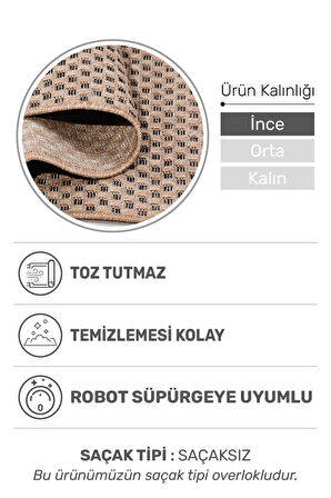 Sierra Halı | Jüt Hasır Görünümlü Modern Kilim ve Yolluk, İnce Bukle Dokuma