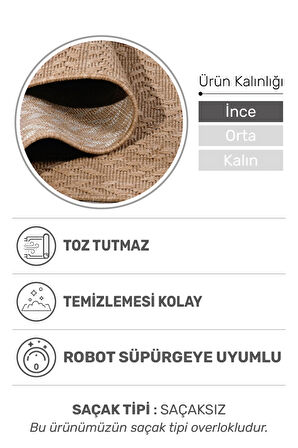 Sierra Halı | Jüt Hasır Görünümlü Modern Kilim ve Yolluk, İnce Bukle Dokuma