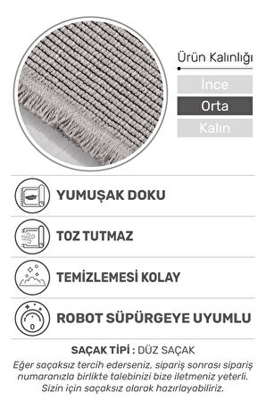 Ecolle Modern Halı | Dayanıklı, Yumuşak Dokulu, Dokuma Taban, Tozumaz