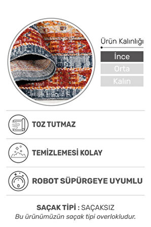 Arkaik Halı Koleksiyonu | Zamansız Dokulu Desen, Tozumaz, Kolay Temizlik, İnce Form