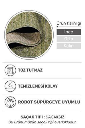 Arkaik Halı Koleksiyonu | Zamansız Dokulu Desen, Tozumaz, Kolay Temizlik, İnce Form