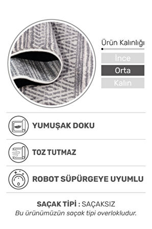 Mokka Modern Halı | Yumuşak Dokulu, 9 mm Orta Kalınlık, Tozumaz ve Robot Süpürge Uyumlu