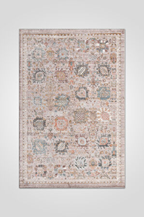 Retrova Halı Koleksiyonu | Vintage Eskitme Desenli, 6 mm İnce Form, Tozumaz ve Kolay Temizlik