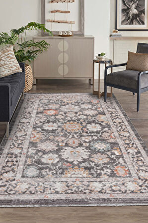 Retrova Halı Koleksiyonu | Vintage Eskitme Desenli, 6 mm İnce Form, Tozumaz ve Kolay Temizlik