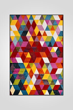 Colora Halı Koleksiyonu | Yumuşak Renkli Kare Halı, Tozumaz, Modern Tasarım ve Kolay Temizlik