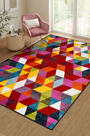 Colora Halı Koleksiyonu | Yumuşak Renkli Kare Halı, Tozumaz, Modern Tasarım ve Kolay Temizlik