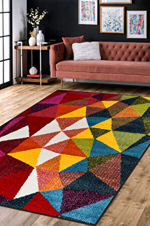 Colora Halı Koleksiyonu | Yumuşak Renkli Kare Halı, Tozumaz, Modern Tasarım ve Kolay Temizlik