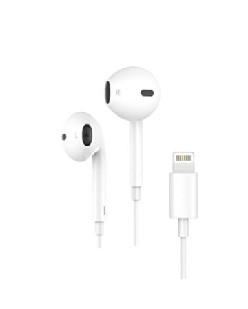 MobiLX iPhone Lightning Kablolu Kulaklık – Orijinal Ses, Mikrofonlu, Tak-Çalıştır