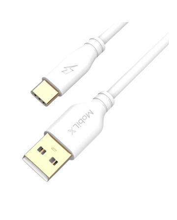 MobiLX MU-03 3.4A Bakır Uç Silikon USB to Type-C Şarj ve Data Kablosu (1m)