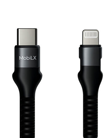MobiLX iOS Uyumlu Lightning Şarj Kablosu – 1.2 Metre | Model: MU-05