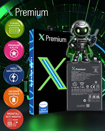 Xpremium Xiaomi Redmi Note 13 5G (BN5P) Batarya – 4900 mAh Süper Yüksek Kapasiteli Güçlendirilmiş Pil